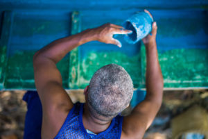 Cuba, Havanna, Boat Painting, Cuba, Havanna, Boat Painting,